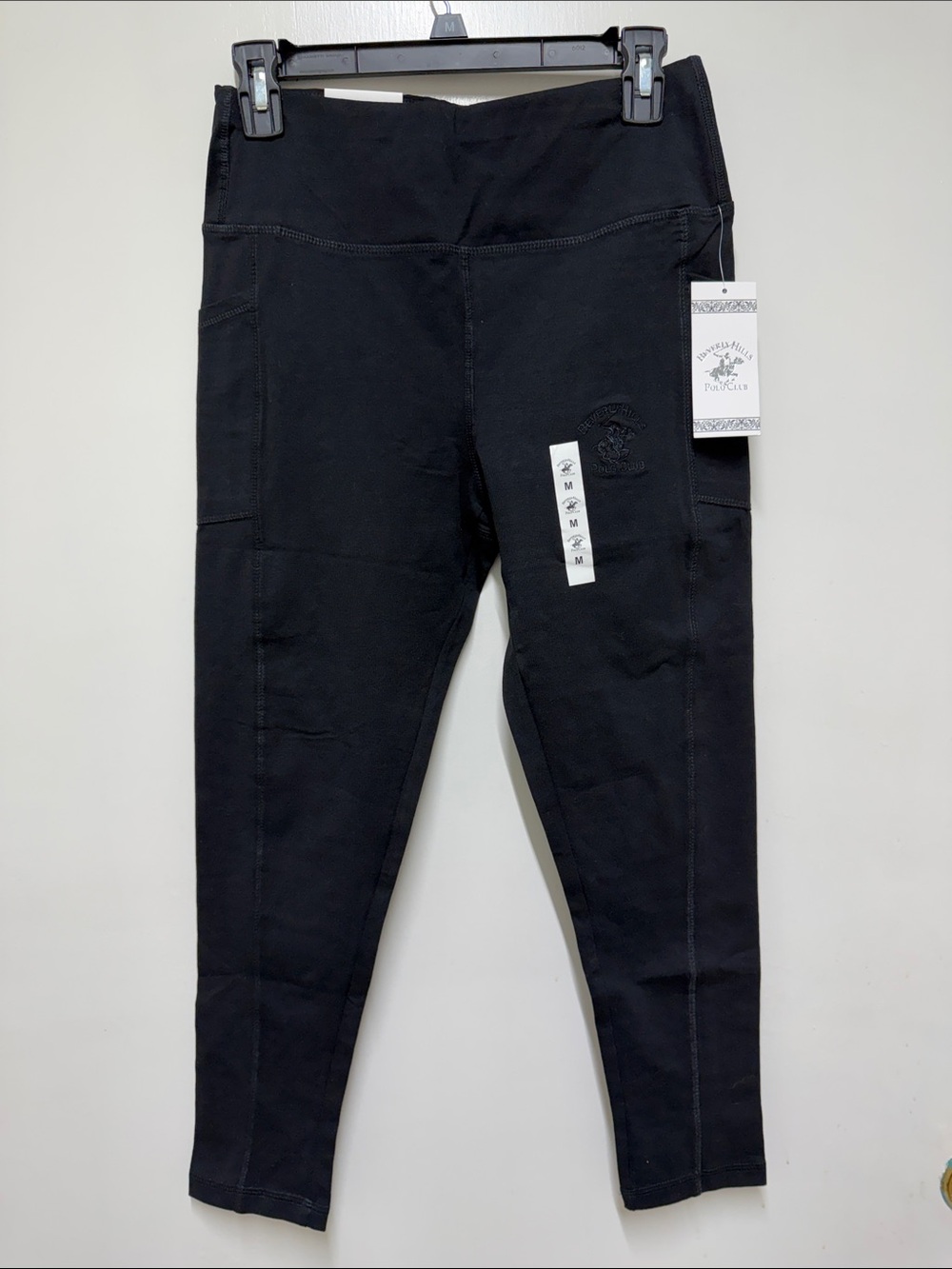 Beverly Hills Polo Club Black High-Rise Pocket Leggings